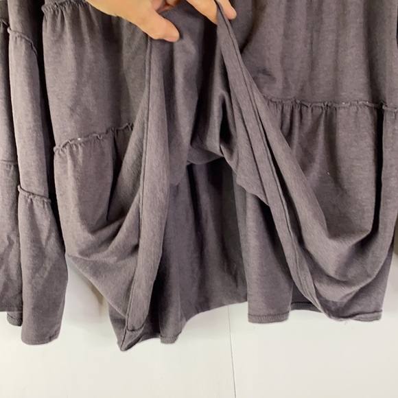 Garnet Hill Ruffle Knit Top Bell Sleeves - Picture 7 of 8